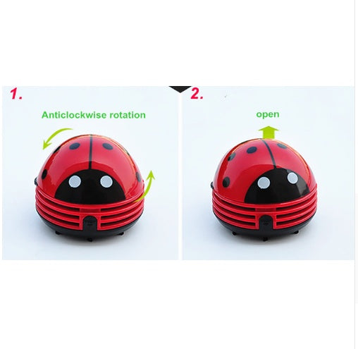 LadybugBuddy Mini Desktop Vacuum – Cute & Powerful Suction
